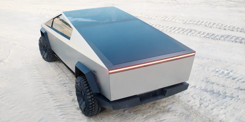 cybertruk g&uuml;neş paneli