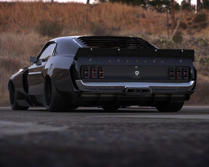 ford-mustang-muscle-cars-back-view otomobillerde geniş lastik kullanmak