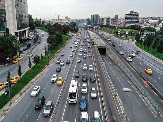 trafikteki toplam araç sayısı