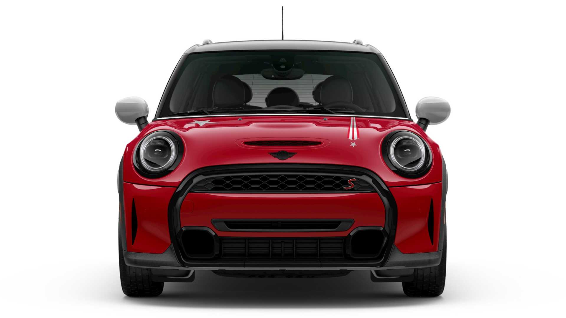 Mini Cooper 20. Yıl Özel Modeli kırmızı renk önden görünüm
