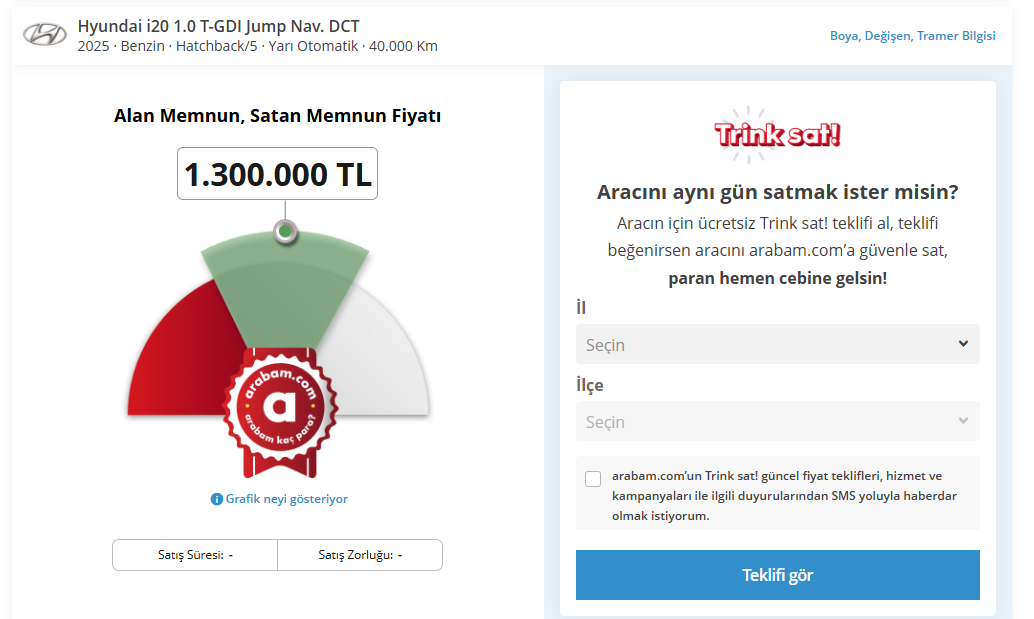 arabam kaç para